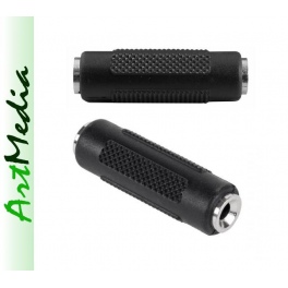 adapter mufa Jack 3,5 gniazdo - gn. STEREO plastik