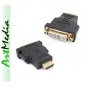 adapter przejści&oacute;wka HDMI  wtyk - DVI (24 + 1) gn.