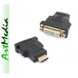 adapter przejści&oacute;wka HDMI  wtyk - DVI (24 + 1) gn.