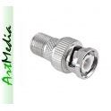 adapter przejści&oacute;wka BNC wtyk - gniazdo F eFka