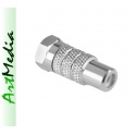 adapter przejści&oacute;wka eFka wtyk F - gniazdo RCA