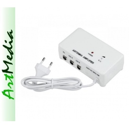wzmacniacz antenowy wewnętrzny  2 x 20 dB