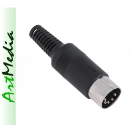 wtyk lutowany na kabel DIN-5  WM-545 5-PIN