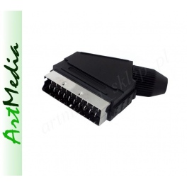 wtyk EURO SCART lutowany na kabel