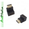 adapter, złączka HDMI kątowa gniazdo wtyk
