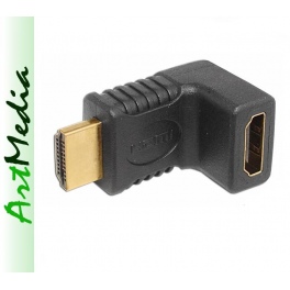 adapter, złączka HDMI kątowa gniazdo wtyk ~