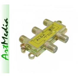 rozgałęźnik rozdzielacz antenowy na  4 TV Alda