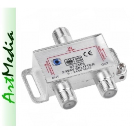 rozgałęźnik spliter do anten z zasilaniem 1/2 TV