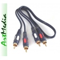 kabel 2 RCA - 2RCA CHINCH  VITALCO -  0,5 m