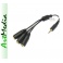 adapter rozgałęźnik Jack 3,5 wtyk na 3 gniazda 3.5