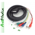 kabel EURO - RCA chinch RGB YUV Component OUT 2,5m