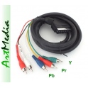 kabel EURO - RCA chinch RGB YUV Component IN 5,0m