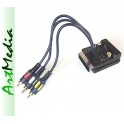adapter RCA chinch 2SCART EURO - DVB-t  0,2 m