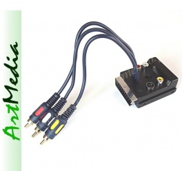 adapter RCA chinch 2SCART EURO - DVB-t  0,2 m