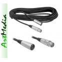 kabel mikrofonowy XLR CANON gniazdo - XLR wtyk  6m
