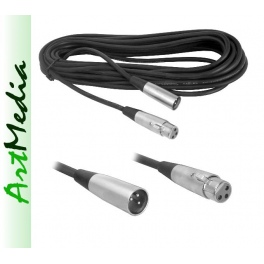 kabel mikrofonowy XLR CANON gniazdo - XLR wtyk  6m