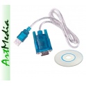 konwerter USB 2.0 - RS232 DB9 COM ( + CD ) 0,7m