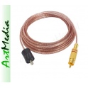 kabel głośnikowy wtyk RCA - wtyk głośnikowy Cu 1,0 HQ  5,0 m