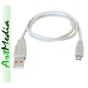 USB 2.0 Am wtyk - USB Bm wtyk  micro - kabel 1,8m