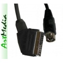 kabel EURO SCART / DIN545 AUDIO - IN / OUT - 1,2m