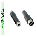 adapter słuchawkowy wtyk DIN590 - Jack 6,3 gniazdo