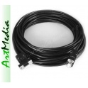 kabel  Null-Modem  DB9 RS232 skros. linka ekran 20,0 m