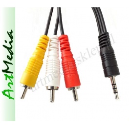 kabel Jack 3,5  4PIN - 3RCA Audio Ferguson Ariva 750i - 1,5m