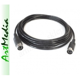 kabel DIN745 - DIN-7 Phantom FootSwitch MIDI  7,5 m