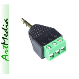 szybkozłącze ARK wtyk Jack 3,5 mm 3 PIN polowy
