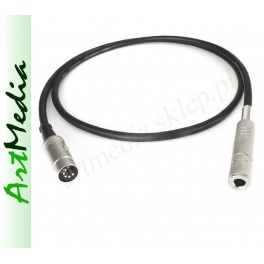 kabel Jack 6,3 gniazdo Stereo - wtyk DIN 5 - Stereo  1,0 m