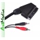 kabel SCART OUT / 2RCA chinch Audio L + R  1,2m