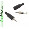 wtyk Jack 2,5 4 PIN, 4 polowy plastik na kabel
