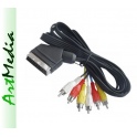 kabel DVBt EURO SCART 6RCA 6-RCA chinch TV-AV 3,0 m