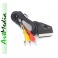 kabel EURO SCART - 3RCA przełącznik IN / OUT 1,5m