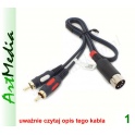 kabel 2 RCA wtyki chinch - DIN-5 OUT RADMOR  0,5m