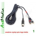 kabel 2 RCA wtyki chinch - DIN-5 OUT RADMOR  2,4m