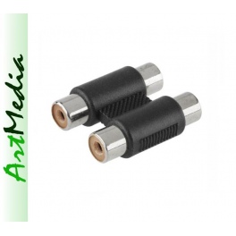 złącze 2 RCA - 2RCA chinch gniazdo podw&oacute;jne