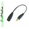 adapter redukcja DC 2.1 x 5.5 gniazdo - 1.7 x 4,0 wtyk z kablem