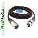 kabel mikrofonowy XLR CANON gniazdo - XLR wtyk  5,