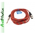 kabel mikrofonowy XLR CANON gniazdo - Jack 6,3 wty