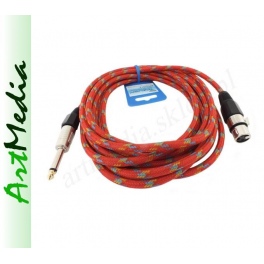 kabel mikrofonowy XLR CANON gniazdo - Jack 6,3 wty