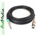 kabel mikrofon. Jack 6.3 S wtyk XLR m gniazdo 3m