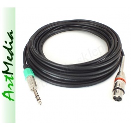 kabel mikrofon. Jack 6.3 S wtyk XLR m gniazdo 3m