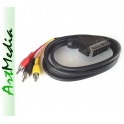 kabel 3RCA chinch - SCART IN ( Video + Audio stere