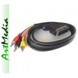 kabel 3RCA chinch - SCART IN ( Video + Audio stere