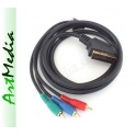kabel EURO SCART component - 3RCA chinch RGB 2,0 m