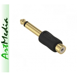 adapter Jack 6,3 wtyk - RCA chinch gniazdo  Au