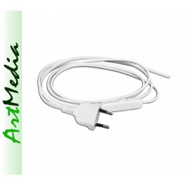 kabel sieciowy z wyłącznikiem - biały 1,5 m