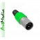 wtyk mikrofonowy XLR Canon zielony zaciskany