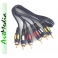 kabel 3RCA chinch - 3-RCA VITALCO łezka  0,5 m